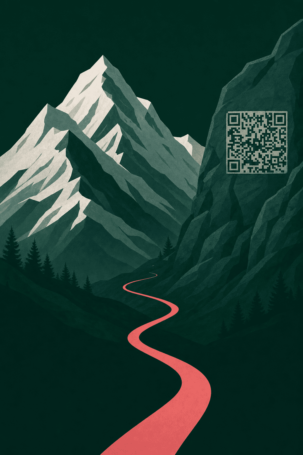 Caucasus Horizon — minimalist Caucasus mountains